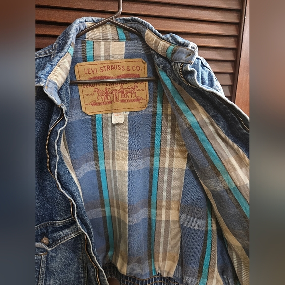 Vintage Levi Strauss & Co. Denim Bomber Jacket - Picture 6 of 6